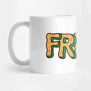 Fresh Cantaloupe Melon | Cute Fruit Alphabet Typography Mug